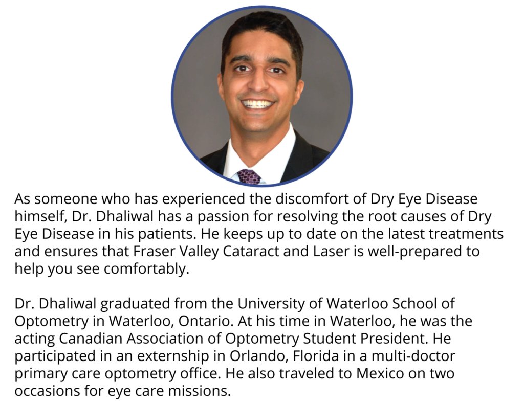Dr. Kulvir Dhaliwal invites patients to take the free dry eye quiz