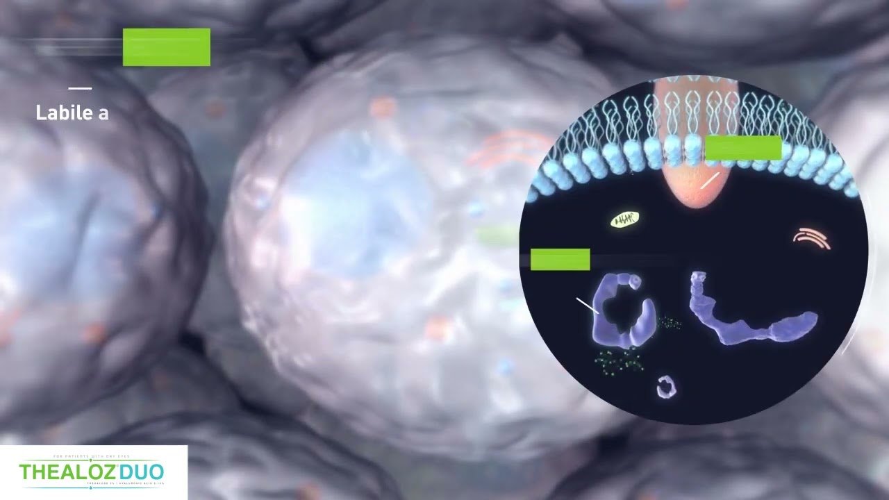 Video about the Thealoz Duo artificial tear for dry eye disease